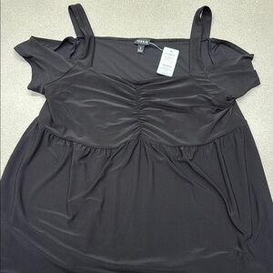 Torrid Black Ruched Sleeveless Camisole